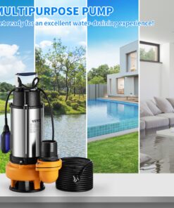 60000 L/H (15840 GPH) with 10 m (33 ft) Cord and Float Switch