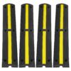 VEVOR Heavy Duty Rubber Cable Protector Ramp 4 Pack