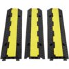 VEVOR 3 Pack Rubber Cable Protector Ramp