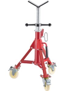 VEVOR Adjustable Pipe Stand with V-Head and Casters