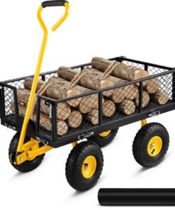 VEVOR Heavy Duty Steel Garden Cart with 227 kg (500 lbs) Capacity