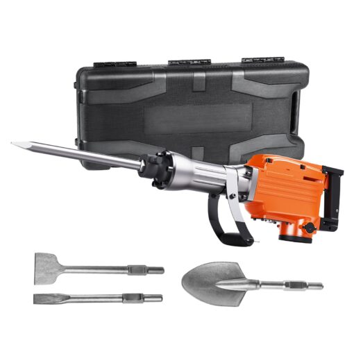 VEVOR 2200W Electric Demolition Jack Hammer with 4 Chisel Bits