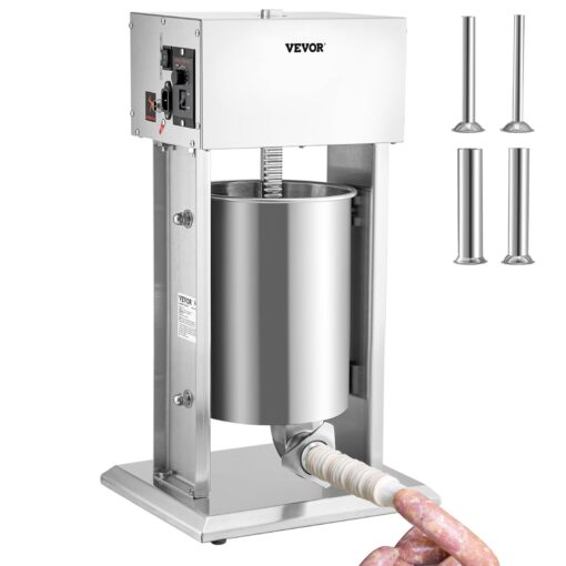 VEVOR 10L 26 Gal Electric Sausage Stuffer with Variable Speed and Stainless Steel Body