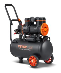 VEVOR Ultra Quiet Oil-Free Air Compressor 24L (6.3 Gallon) 1450W 3.35 CFM at 90 PSI