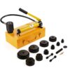 VEVOR 15 Ton Hydraulic Knockout Punch Driver Kit with 10 Dies for 127mm to 1016mm 12 4 Holes