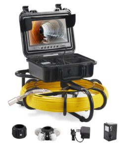 VEVOR Pipe Inspection Sewer Camera with 9-inch (23 cm) 720p Screen and 165 ft (50 m) Cable