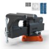 VEVOR 152 cm 6 Heavy Duty Bench Vise with 360° Swivel Locking Base and Anvil   Ductile Iron