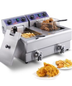 VEVOR Commercial Electric Dual-Tank Deep Fryer