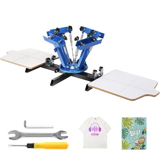 VEVOR 4 Color 2 Station Silk Screen Printing Machine