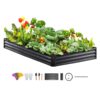 VEVOR Galvanized Raised Garden Bed Planter Box 240x120x28 cm 945x472x11 in for Flower and Vegetable Growing