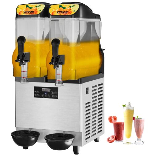 VEVOR Commercial Double Bowl Slushy Machine