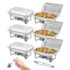 VEVOR 6 Pack Stainless Steel Chafing Dish Buffet Set