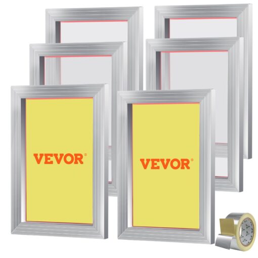 VEVOR Silk Screen Printing Kit with 6 Aluminum Frames