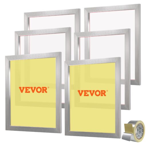 VEVOR Silk Screen Printing Kit with 6 Aluminum Frames