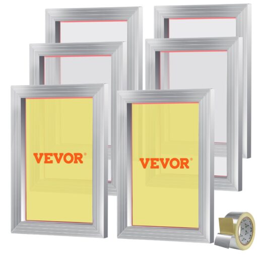 VEVOR Screen Printing Kit with 6 Silk Screen Frames