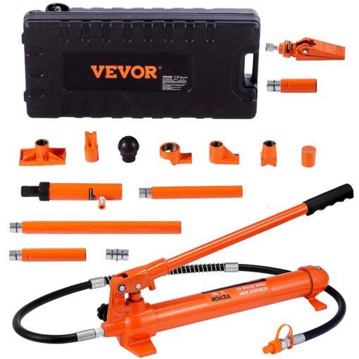 VEVOR 10 Ton 9072 kg Hydraulic Porta Power Repair Kit with Air Pump and Body Frame Lift