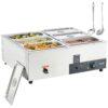 VEVOR Commercial Electric Food Warmer with Six 76L 8 Qt Pans