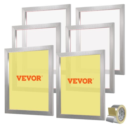 VEVOR 6 Piece Screen Printing Kit with Aluminum Silk Frames