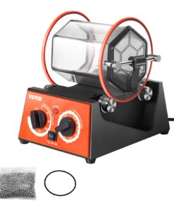 VEVOR 3kg (6.6 lbs) Rotējošais Tumbleris Juvelierizstrādājumu Pulēšanas Iekārta Metāla Virsmas Apdarei