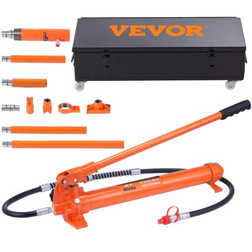 VEVOR 20 Ton 18 Metric Tons Hydraulic Jack Air Pump Lift Ram Body Frame Porta Power Repair Kit