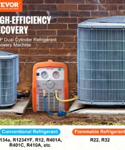 7.7 lb/min (3.5 kg/min) Recovery Rate for Vapor and Liquid Refrigerants