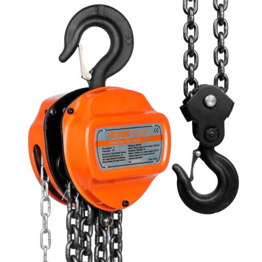 VEVOR Manual Chain Hoist 2 Ton 4400 lbs Capacity