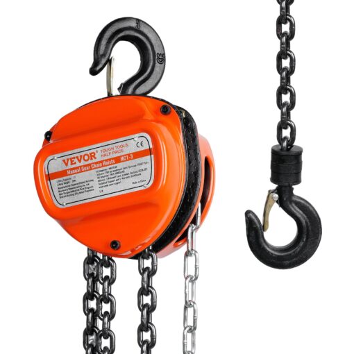 VEVOR Manual Chain Hoist 1 Ton 2200 lbs Capacity