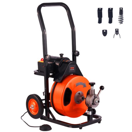 VEVOR Electric Drain Cleaner Machine with Auto Feed