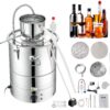 VEVOR 34L Electric Alcohol Distiller with Thumper Keg  Water Pump