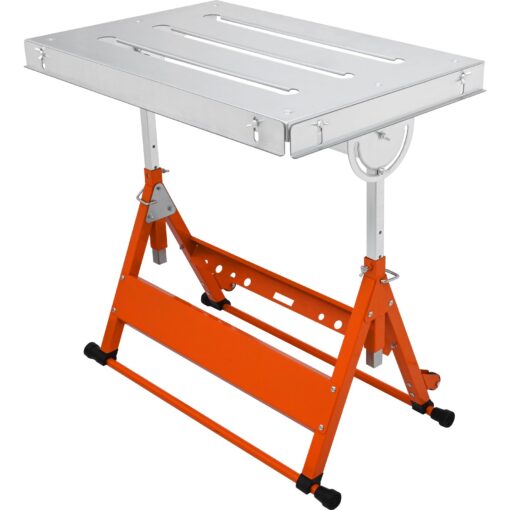 VEVOR Adjustable Steel Welding Table with Wheels