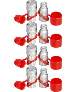 VEVOR 1/2 Inch (12.7 mm) NPT Thread Hydraulic Quick Connect Coupler Set