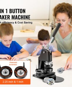 Набор для прессования булавок для значков DIY с 500 Деталями для Пуговиц и Кругорезом