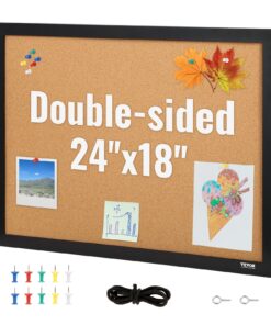 VEVOR Double-Sided Cork Bulletin Board