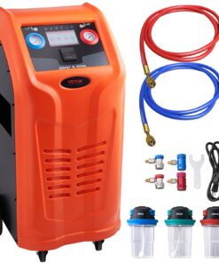 VEVOR Fully Automatic Dual Cylinder Refrigerant Recovery and Recharging Machine for Automotive AC - Built-in Compressor