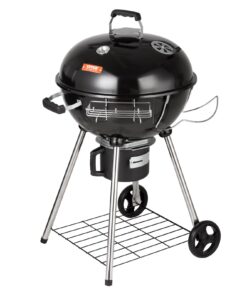 VEVOR 56 cm (22 collas) Pārvietojams Ogles Katla Grils ar Termometru un Pelnu Savācēju Āra BBQ