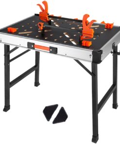 VEVOR Portable Folding Work Table - 2-in-1 Sawhorse & Workbench