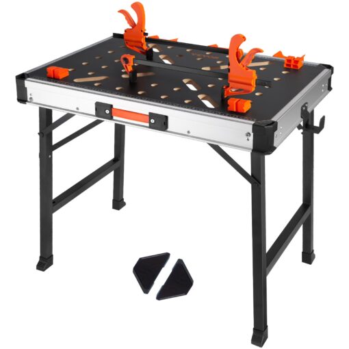 VEVOR Portable Folding Work Table 2 in 1 Sawhorse Workbench