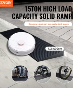 90 cm Wide Non-Slip Natural Rubber Ramp with Double-Sided Tape