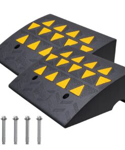 VEVOR 2-Pack Heavy-Duty Rubber Curb Ramps