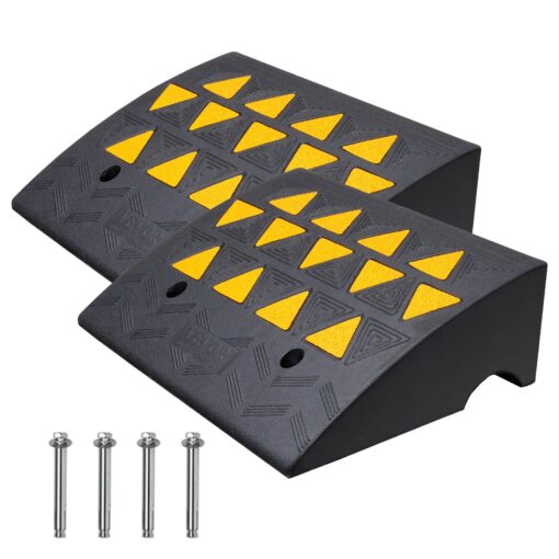 VEVOR 2 Pack Heavy Duty Rubber Curb Ramps