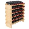 VEVOR Bamboo Wine Rack   48 Bottle Capacity