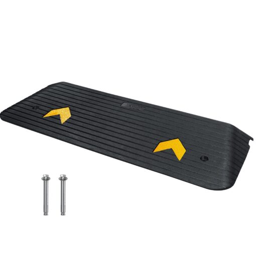 VEVOR Upgraded Rubber Threshold Ramp with Channel