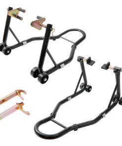 VEVOR Heavy-Duty Motorcycle Stand Lift - 0.39 Tons (850 lbs) Front & Rear Wheel Lift with Adjustable Fork Heads for Yamaha