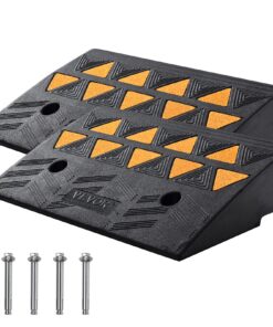 VEVOR Heavy-Duty Rubber Curb Ramps 2 Pack