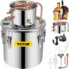 VEVOR 125L 33 Gal Moonshine Still Distillery Kit with Water Pump and Thermometer for Whiskey