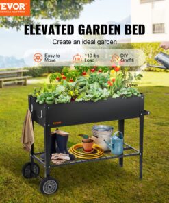 108 x 50 x 80 cm (42.5 x 19.5 x 31.5 in) Galvanized Metal Planter Box