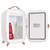 VEVOR 6L8 Can Mini Fridge with Makeup Mirror and LED