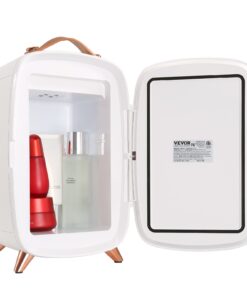 VEVOR 6L/8 Can Mini Fridge with Makeup Mirror and LED