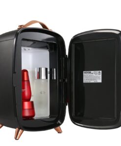 VEVOR 6L/8 Can Mini Fridge with Makeup Mirror & LED