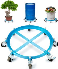 VEVOR 55 galonu (208 l) jaudīgs 55 galonu (208 l) bungu ratiņu statīvs